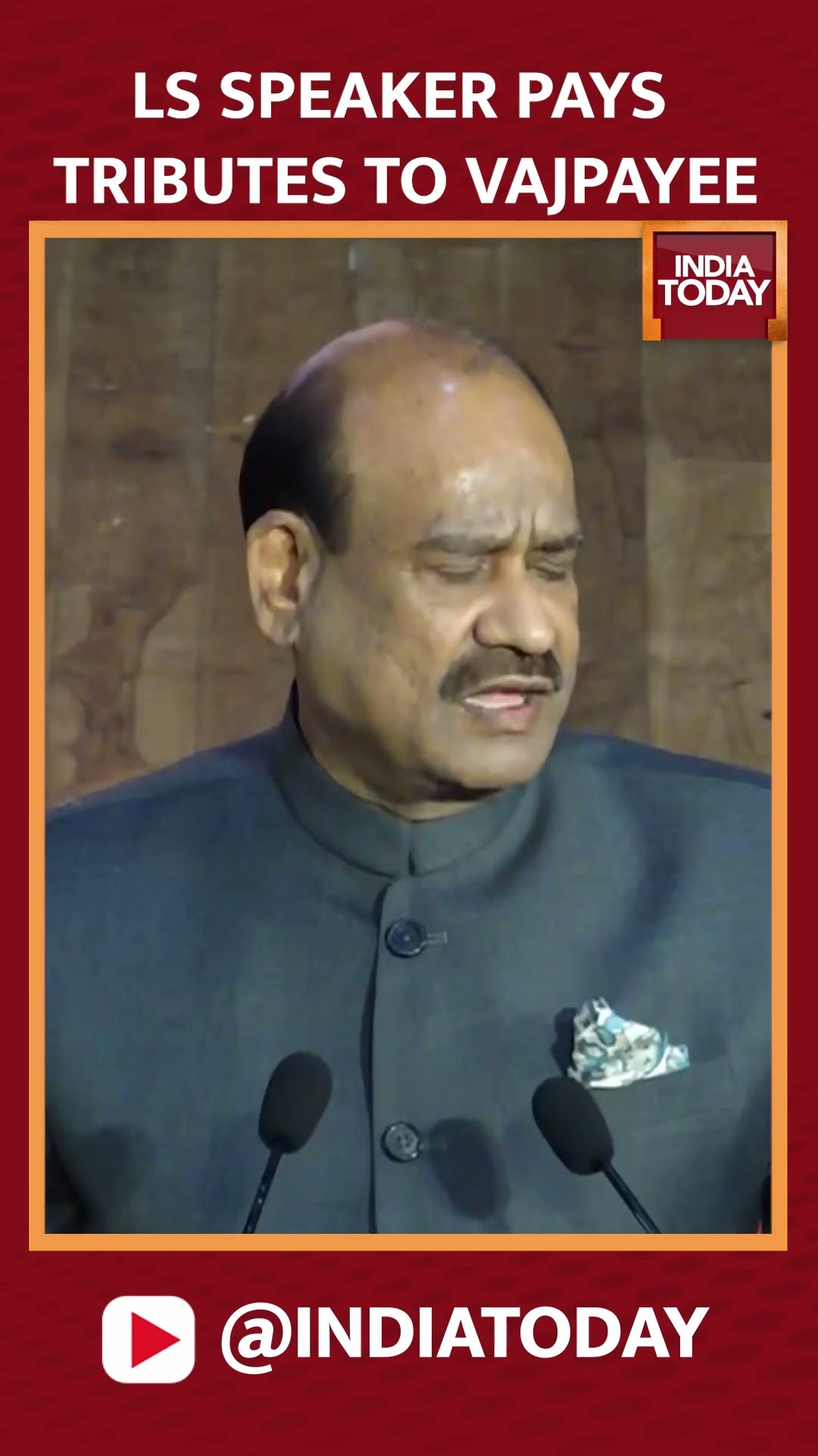 Lok Sabha Speaker Om Birla Pays Tribute To Atal Bihari Vajpayee On His 100th Birth Anniversary