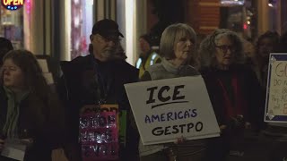 Dozens gather in downtown Knoxville to protest ICE, Minneapolis shooting