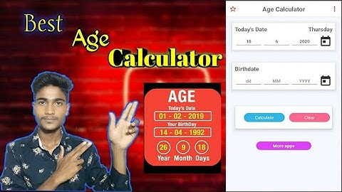 Best Age Calculator App For android phone | sabse aacha age calculator in hindi | by SB TECH