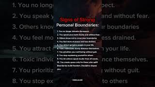 Sign of strong personal boundaries I #quotes #explore #signs #strong #boundaries #mindset #shorts