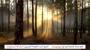 تلاوة عذبة خاشعة لفواتح سورة يوسف _ الشيخ أحمد الطعمة الشراري ( أسأل الله أن يشفيه )
