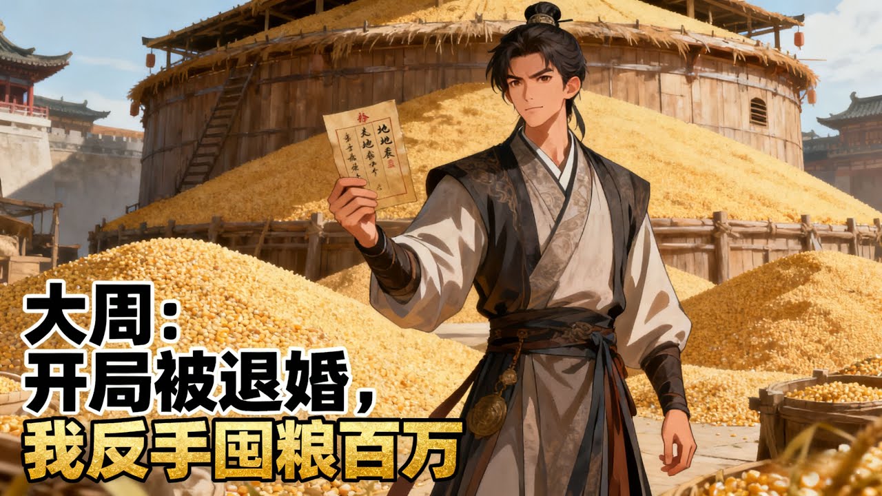 《大周：開局被退婚，我反手囤糧百萬》童養媳欲投河抵債，我激活現代戰術思維，一邊抄底邊境軍糧，一邊訓練鄉勇，在亂世中建起最強邊貿帝國。#历史#玄幻#小说