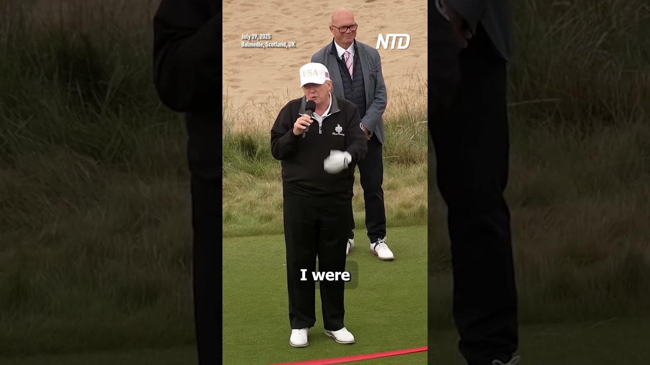 Trump Opens New Golf Course In Scotland