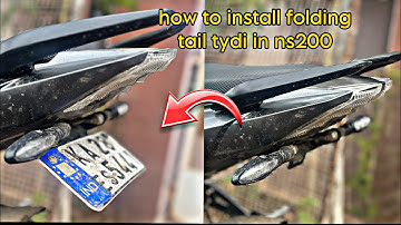 Installing folding tail tidy in ns200 / How to install folding tail tidy in ns200 / #ns #ns200