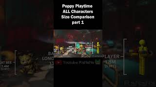 Poppy Playtime - ALL Characters Size Comparison part 1 #shorts