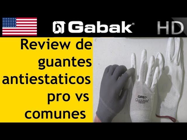 Diferencia entre guantes baratos vs anti estaticos para informatica - YouTube