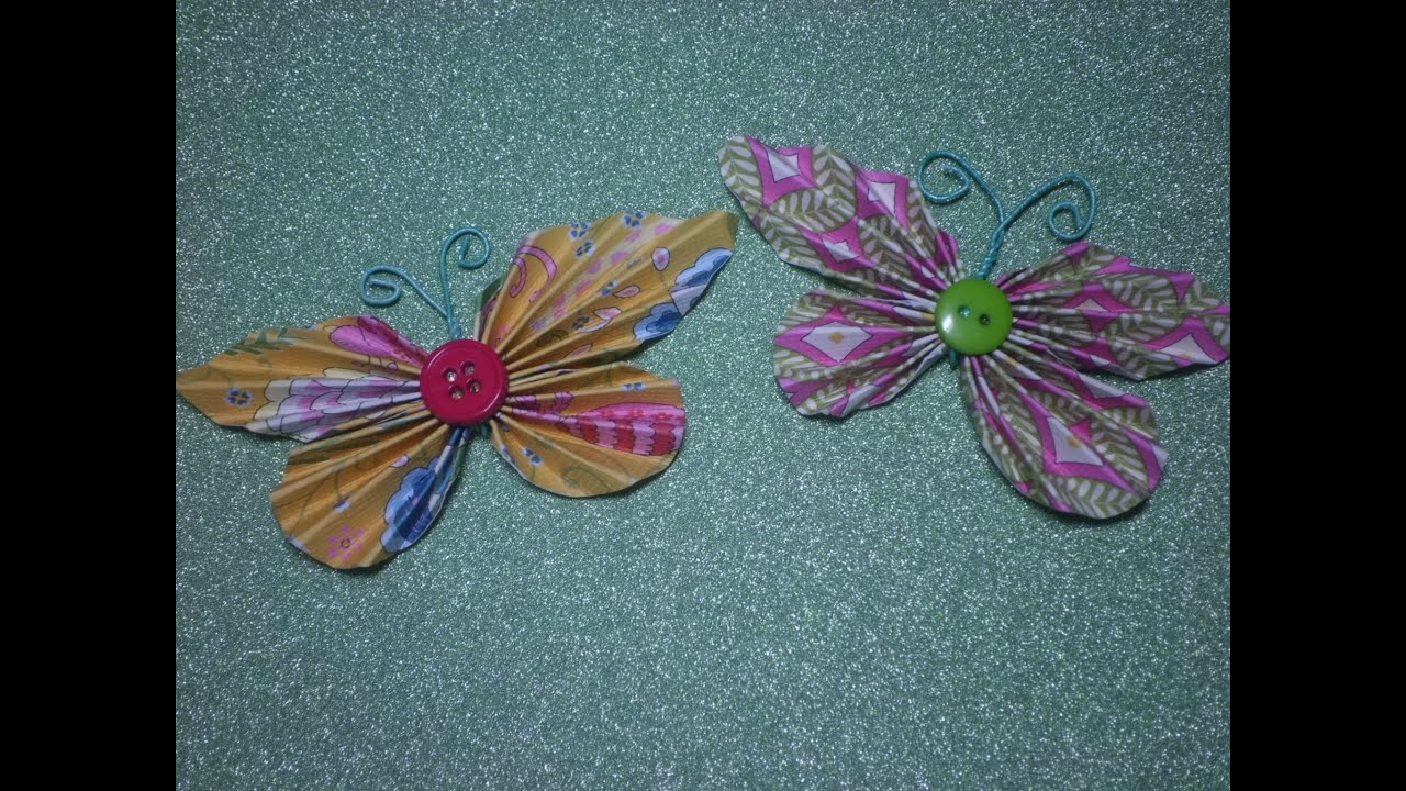 How to Make a Folded Paper Butterfly