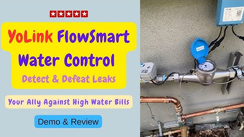 Smart Water Savings YoLink FlowSmart Control Review & Demo Plus(bluebot Clamp-on Smart Meter Review