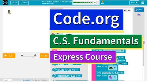 Sticker Art with Loops Express Lesson 7.11 Code.org Tutorial with Answers