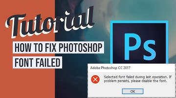 How to fix Photoshop font failed || Selected font failed during last operation || Beyond Legend