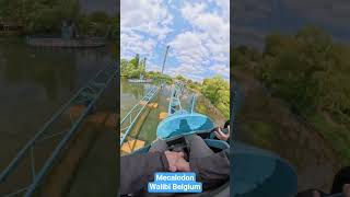 MECALODON onride 🎢 - Walibis got a new Shark 🦈 #mecalodon #rollercoaster