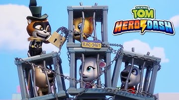 Talking Tom HERO DASH Android Gameplay - Super Tom vs Super Ben