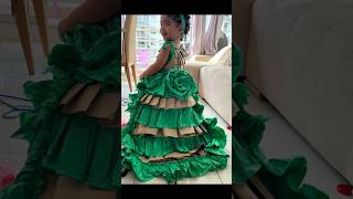 Vestido en material reciclable #vestidoreciclable #vestidoniñareciclable