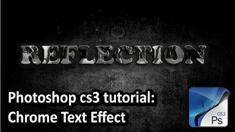 How to Create a Realistic Chrome Text Effect in Adobe Photoshop