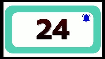 24 Seconds Countdown Timer With Sound Effect COLOR 4K   HD   1080