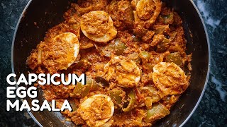 ?Try this method!! Spicy Egg Capsicum Masala Recipe | LOGSCOOKBOOK