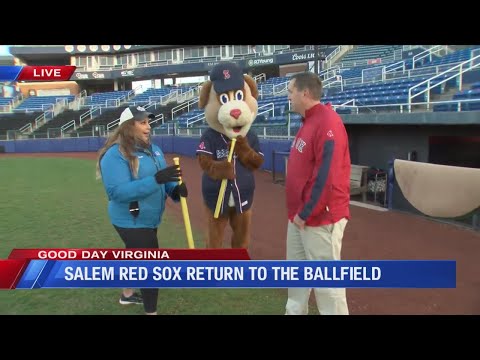 WFXR's Hazelmarie Anderson challenges Salem Red Sox mascot 'Mugsy