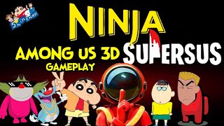 Shinchan Challenges his Friends in 3D Among Us Super SUS Part 3 GREEN GAMING Tyro Gaming