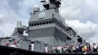 いずも艦内インボードエレベーター 上昇