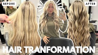Highlighting My Hair & Getting IBE Extensions | Hair Makeover