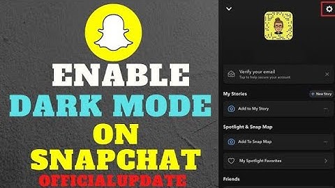 How to enable dark mode on Snapchat after the latest update 2022?