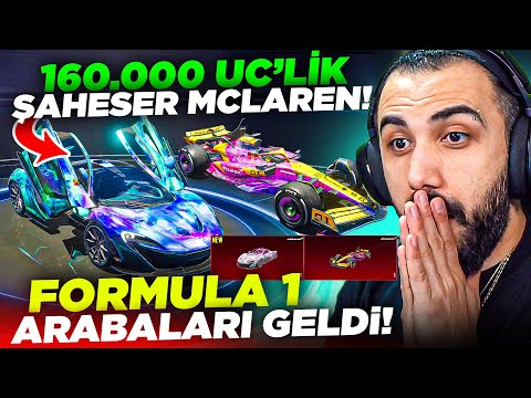 160.000 UC YENİ MCLAREN GELDİ!! 😱 YENİ FORMULA 1 ARABALARI HEPSİNİ ALDIK! | PUBG MOBILE