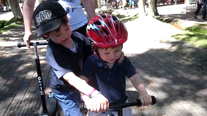 B & J Riding Bikes Together