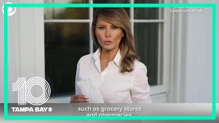 First lady Melania Trump on wearing face coverings in public during coronavirus pandemic