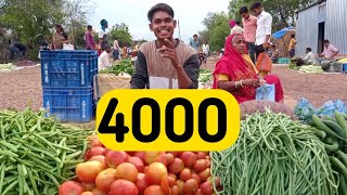 Today's Selling 4000Rs Of Vegetables How Much Profit I Earned Today 🤑|Vegetable Selling
