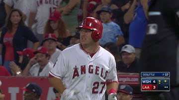 WSH@LAA: Trout cuts deficit with RBI groundout in 9th