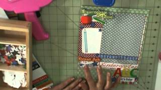 Kindergarten Scrapbook Layout (Girl)