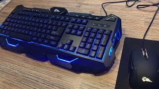 CSL Morpheus - Gaming Tastatur & Maus Set RGB LED-Beleuchtung Set Unboxing und Anleitung screenshot 4