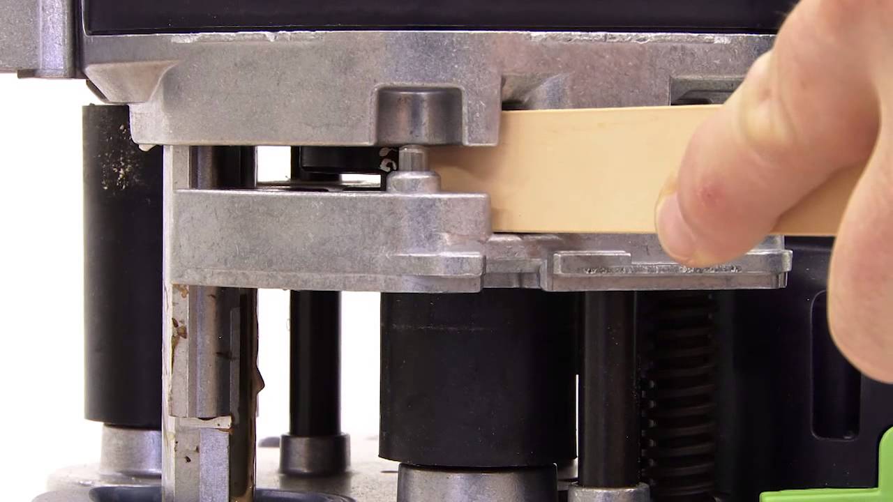 Festool CONTURO n° 03 : Réglage de la hauteur du chant
