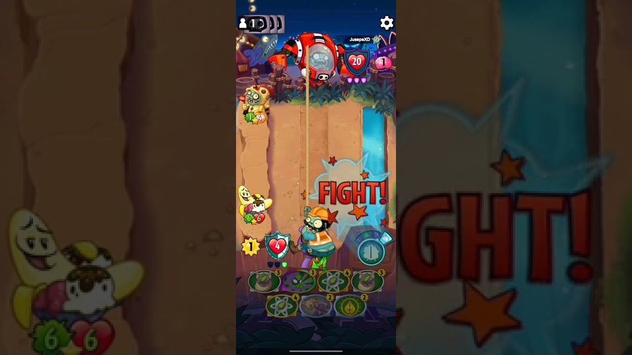 [PvZ Heroes] 4 🆚 20 Health, Comeback | Only Tricks Challenge 