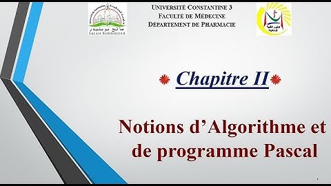 CHAPITRE II  -Notions d