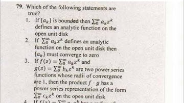 CSIR-NET-2018(June)-Part-C(Complex Analysis).