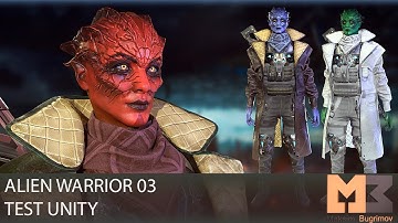 Alien Warrior 03 Test Epic Skeleton In Unity