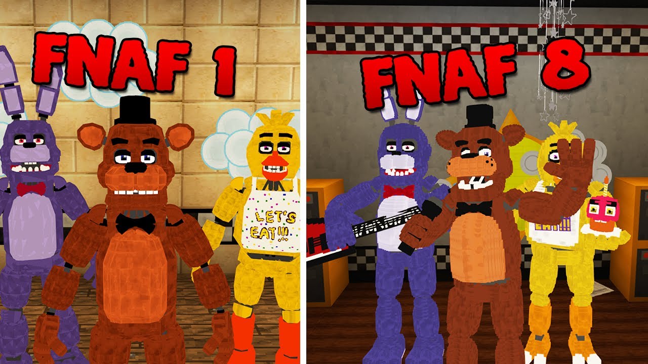 Five Nights at Freddy's ALL MAPS IN ONE! 1.14+ (No mods) Minecraft Map