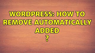 Wordpress: How to remove automatically added ＜br class="clear" ＞? (2 Solutions!!)