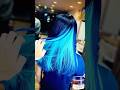 King Kylie hair inspiration for today 💙 #shortsforyou #hairinspo #hairstyle #bluehair #karseell