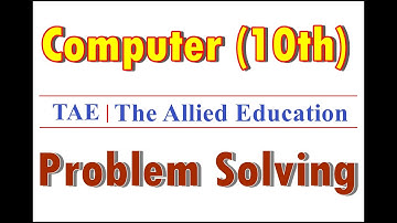 Computer 10th Class (CH-1, Flowchart) By | The Allied Education