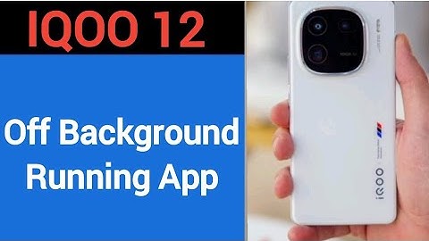 How to turn off background running app, iqoo 12 me auto launch app Kaise off Karen