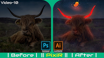 Fantasy Bighorn Glow Effect Photoshop Tutorial ||  Making In Photoshop || Video-10 || Rana ||