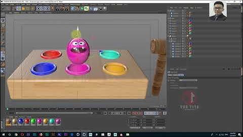 Cinema 4D Tutorial : How to Create Video learning colors _Part-2
