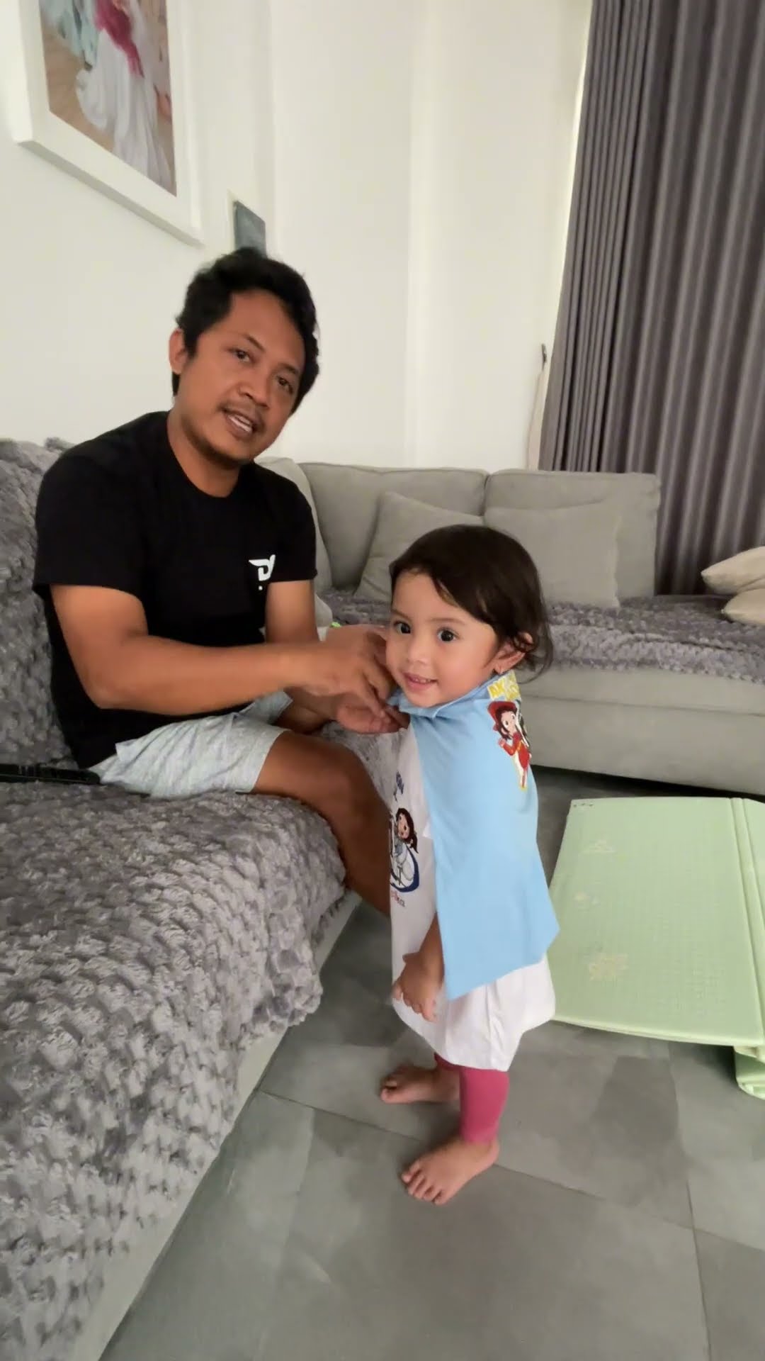 LEIKA AND LEXIE BECOMES SUPER NINJA TOMPEL! ? #leika #viral #shorts #funny #kids