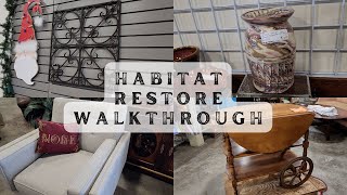 Habitat ReStore Walkthrough/Vintage Furniture/Collectibles/Christmas #christmas #shopping