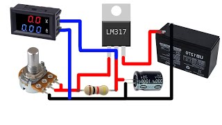 Simple voltage regulator #lm317