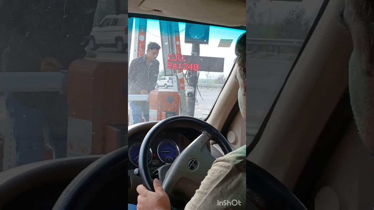 Vip Entry on Toll Plaza With Tata Safari. 