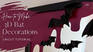 🦇 How to Make 3D Bats with Cricut | Halloween Wedding & Party Decorations