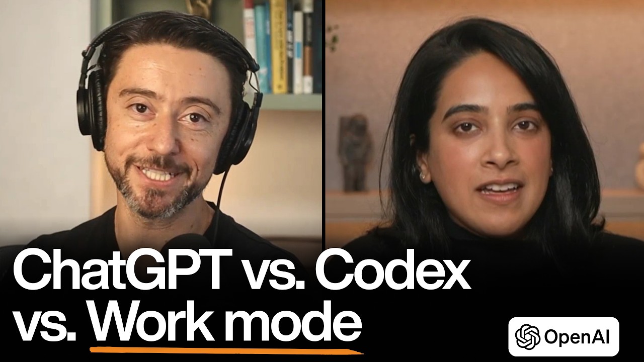 ChatGPT vs. Codex vs. Work mode | Tara Seshan